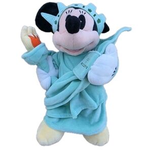 Minnie Mouse Statue Of Liberty Plush Toy Disney Store New York -Exclusive 12”